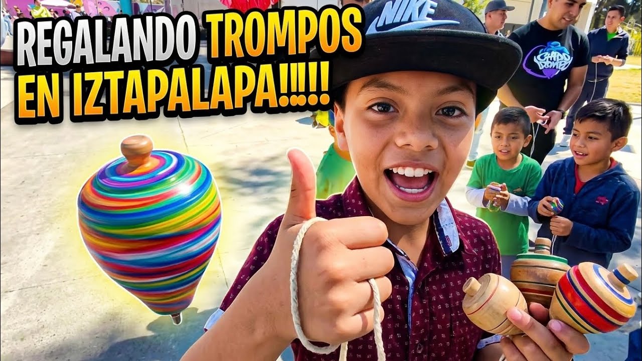REGALANDO TROMPOS EN IZTAPALAPA!!!!