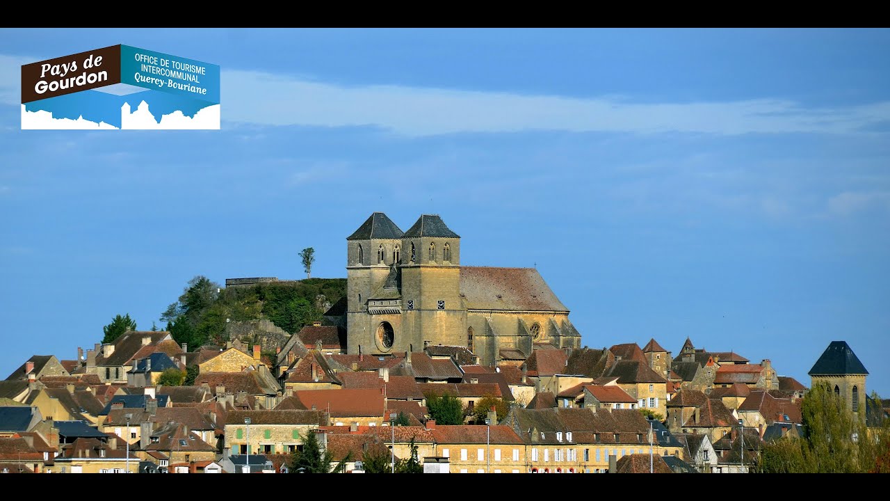 Video de la ville de Gourdon (46300 dans le Lot)