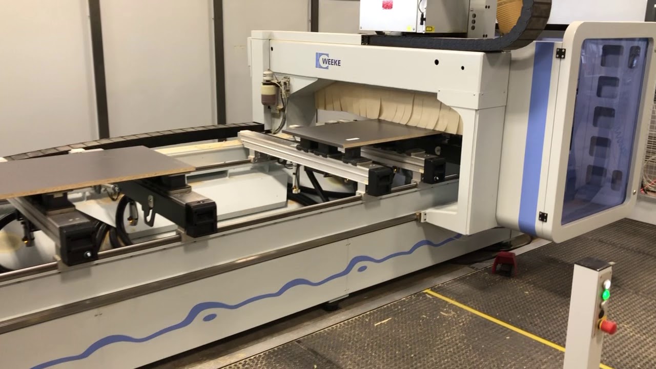 Machining a cabinet gable