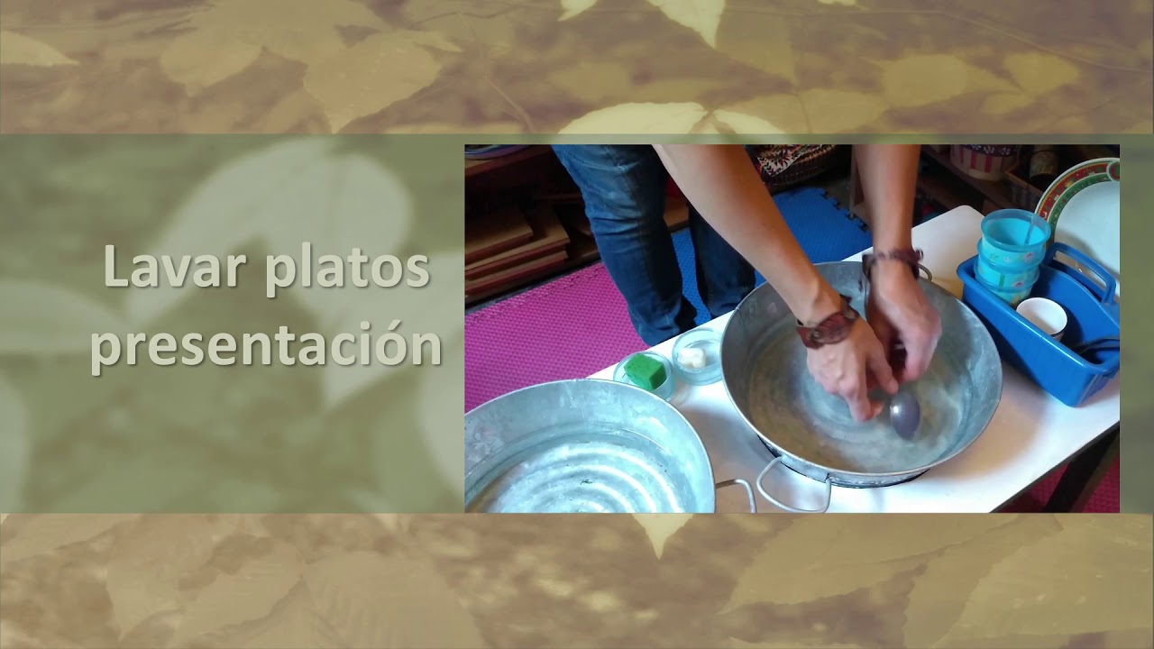 Montessori: Lavar platos