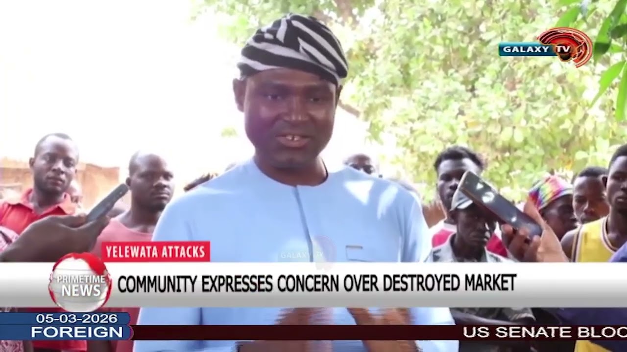 COMMUNITY EXPRESSES CONCERN OVER DESTROYED MARKET