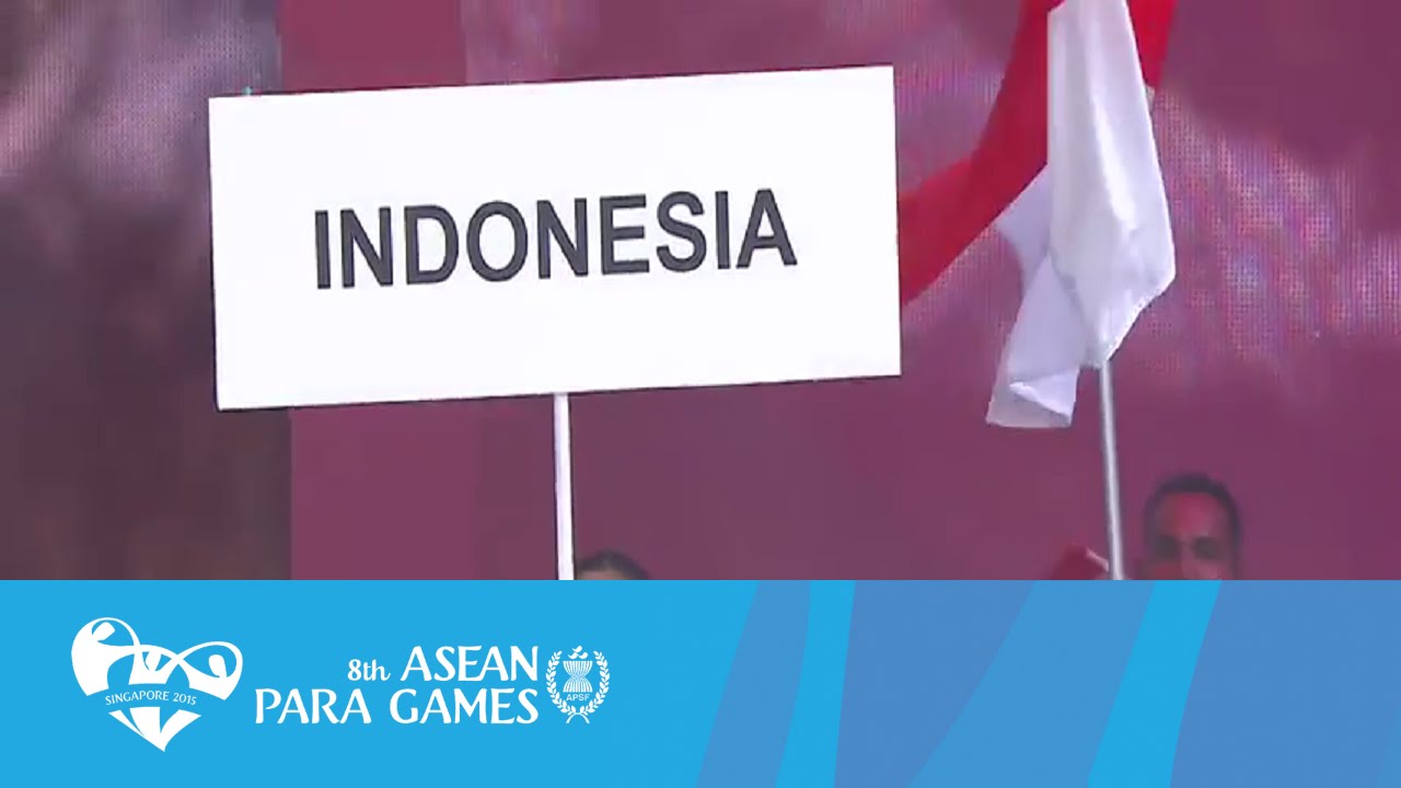 Opening Ceremony Parade of Athletes: Indonesia | 8th ASEAN Para Games Singapore 2015