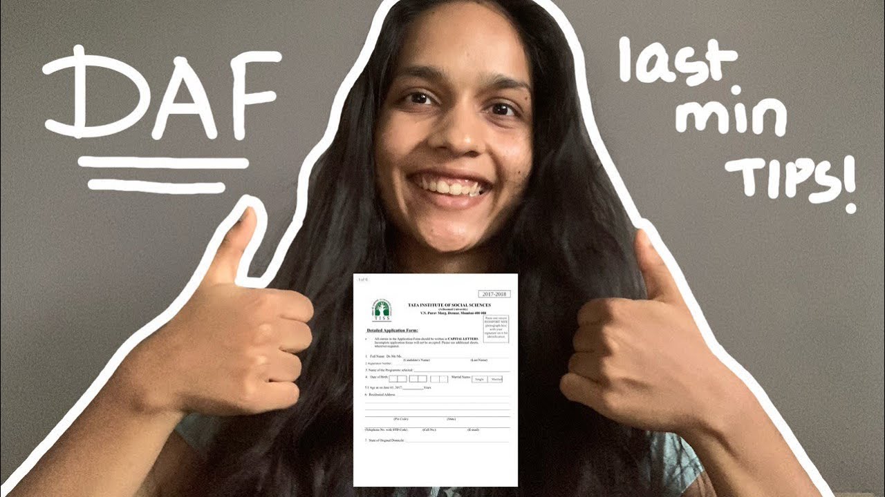 Don't submit DAF before watching this Video! TISS 2022