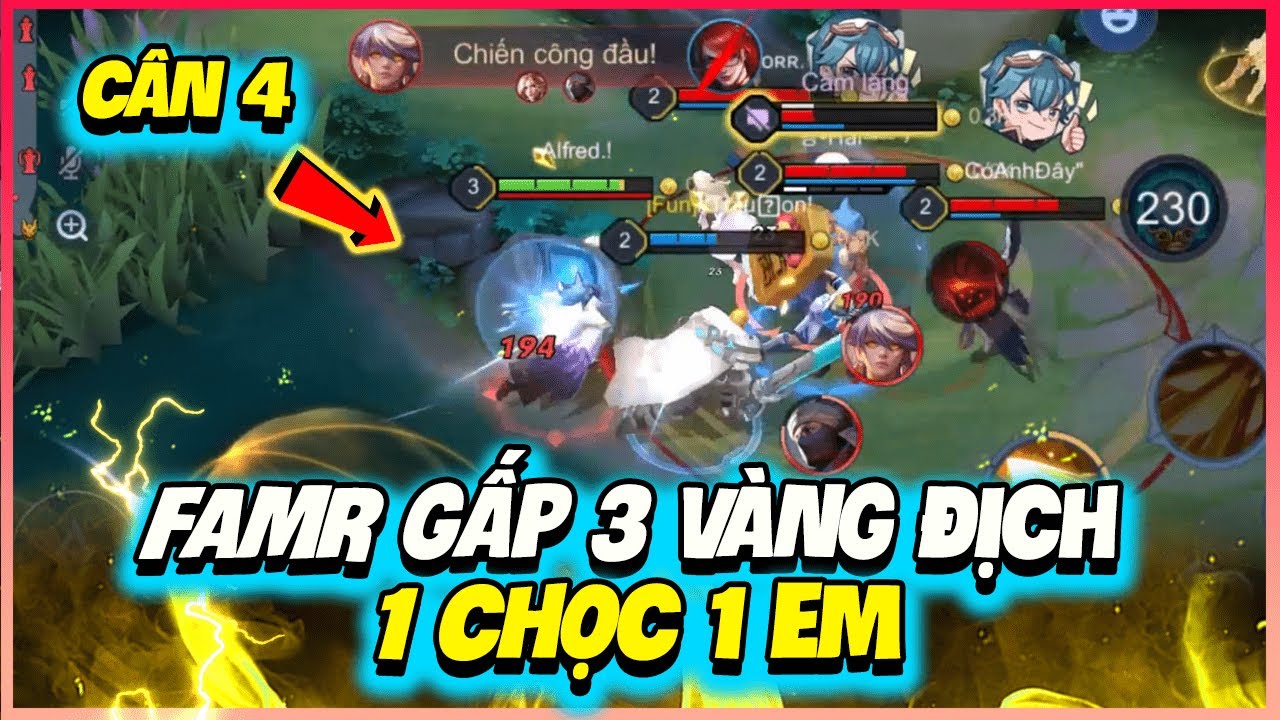 Trận Đấu Ryoma Famr Gần Gấp 3 Vàng Team Địch - 1 Chọc 1 Em   | MSUONG CHANNEL