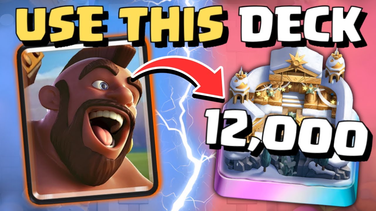 The EASIEST Deck To Get 12,000 Trophies in Clash Royale!