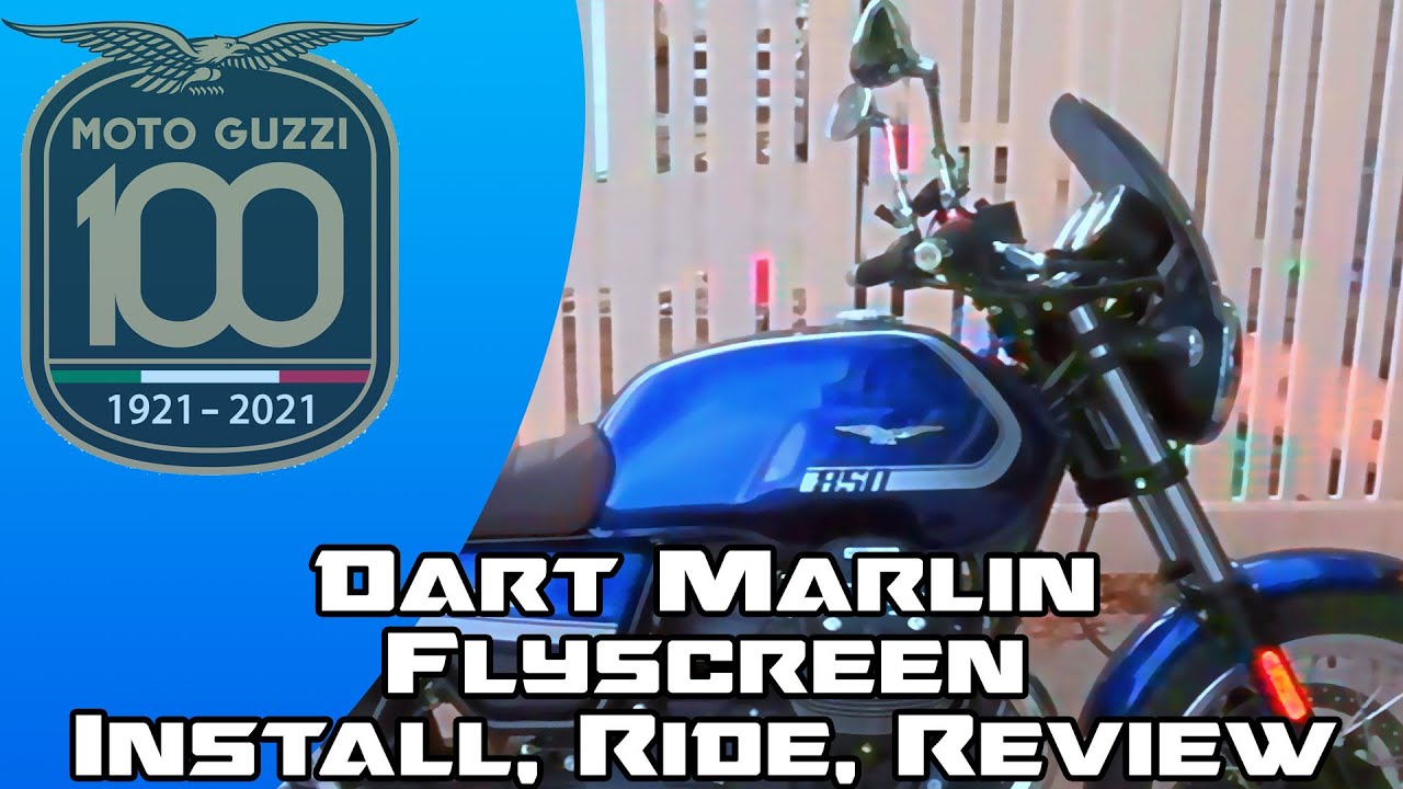 2021 Moto Guzzi V7 850: Dart Martlin Flyscreen Install, Ride, and Review!