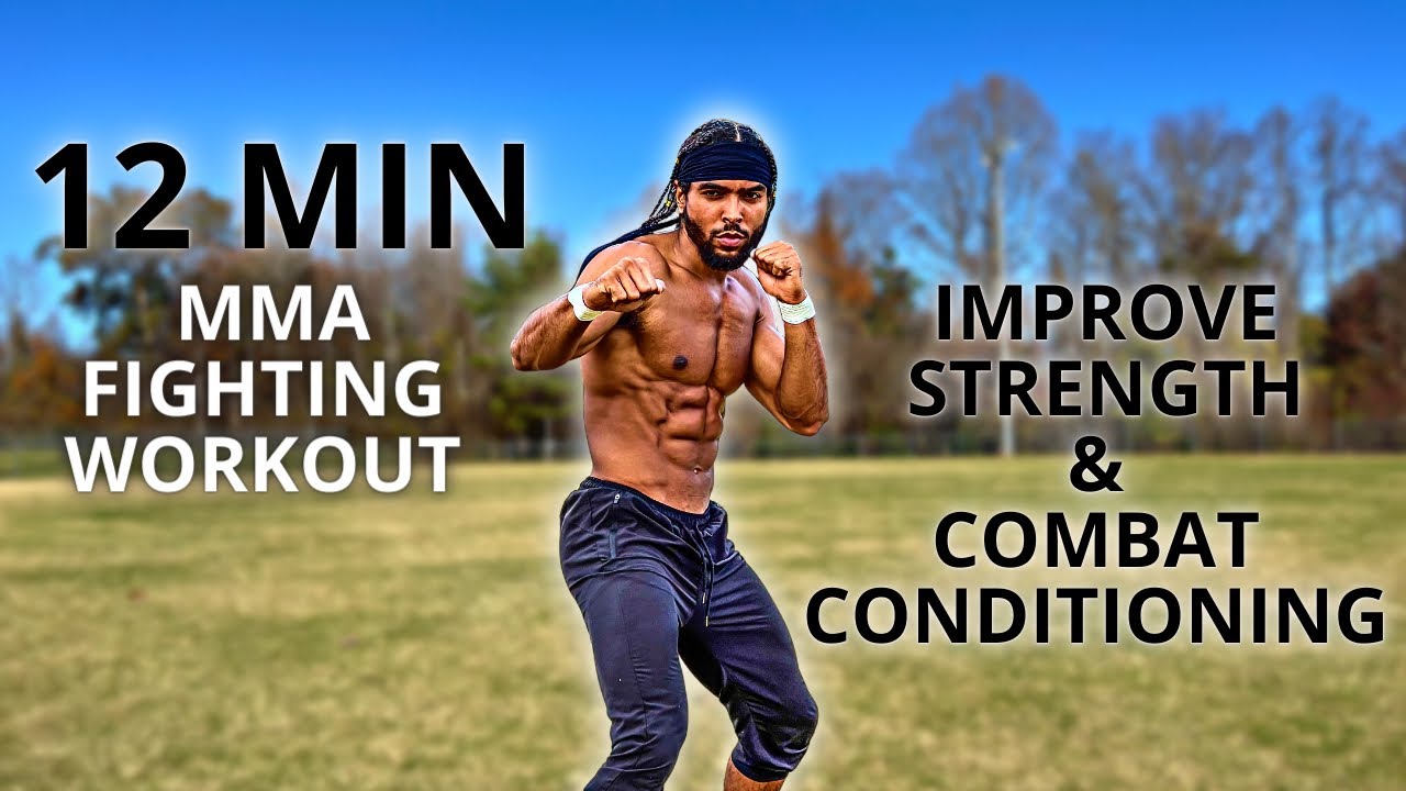 12 Min MMA Fighting Workout | Improve Strength And Combat Conditioning