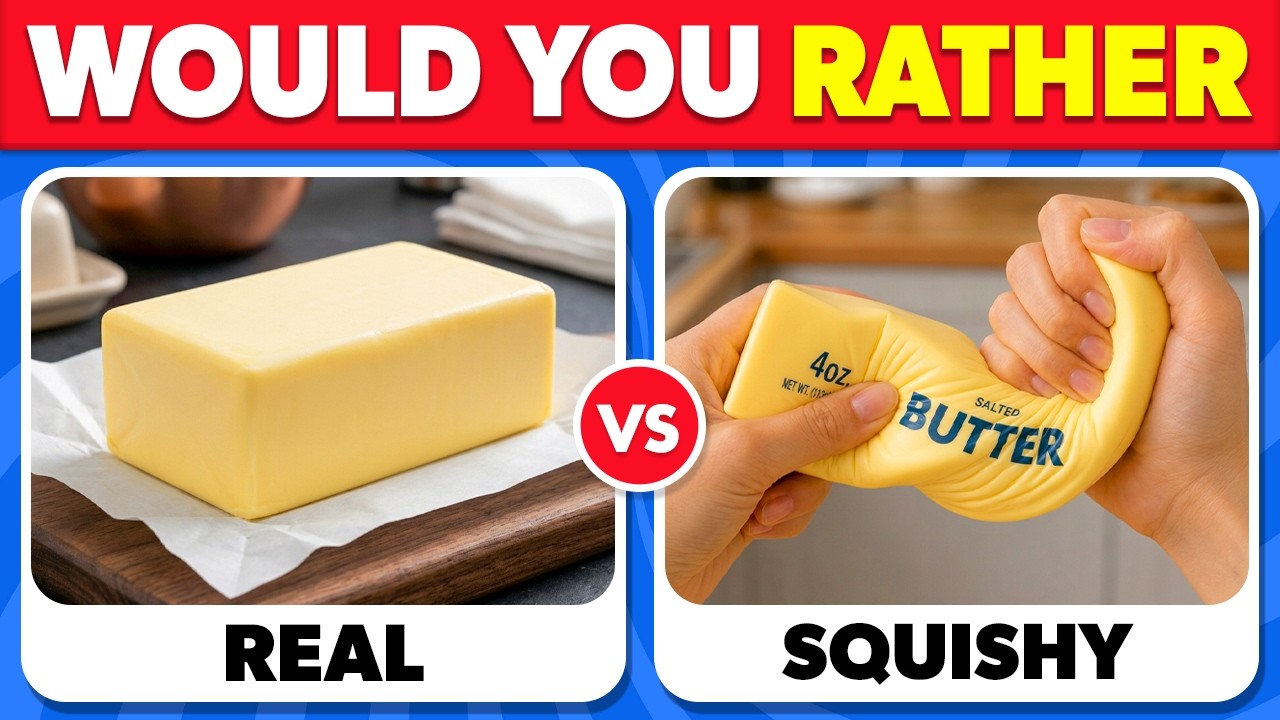 Would You Rather...? REAL vs SQUISHY Edition ✨🌭💖 Squishy Dumpling Quiz 2026 🔥