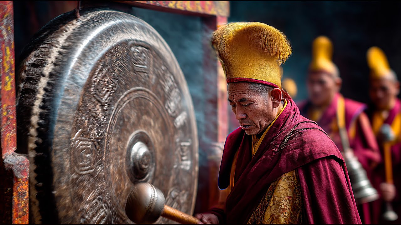 Tibetan Sacred Mantra Journey &ndash; Spiritual Monk Chant with Himalayan Wind & Mountain Temples