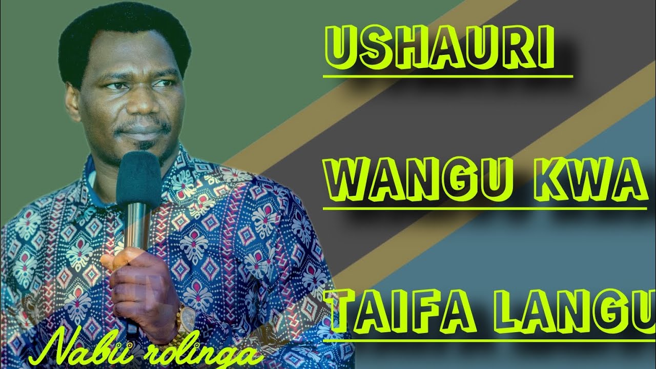 NABII ROLINGA USHAURI WANGU KWA VIONGOZI WA TAIFA KABLA YA 29.10.2025