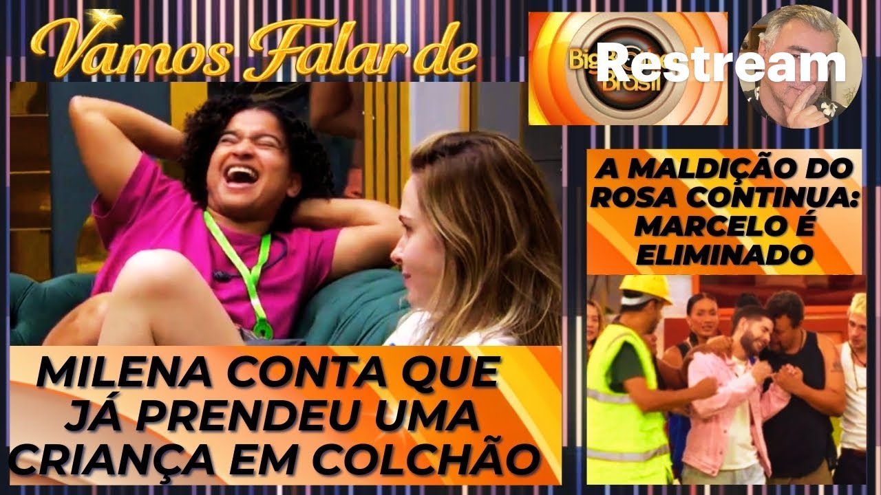 BBB26: A MALDIÇÃO DO ROSA: MARCELO É ELIMINADO! * MILENA CONTA QUE JÁ PRENDEU  CRIANÇA EM COLCHÃO