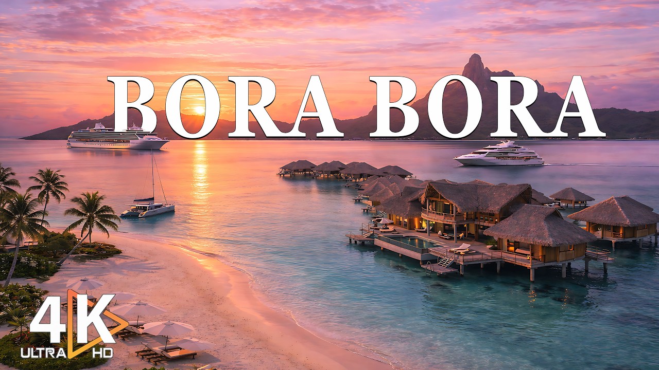 Summer in Bora Bora 4K | Turquoise Lagoon Aerial Views ☀️ Relaxing Vocal Tropical Deep House 2026