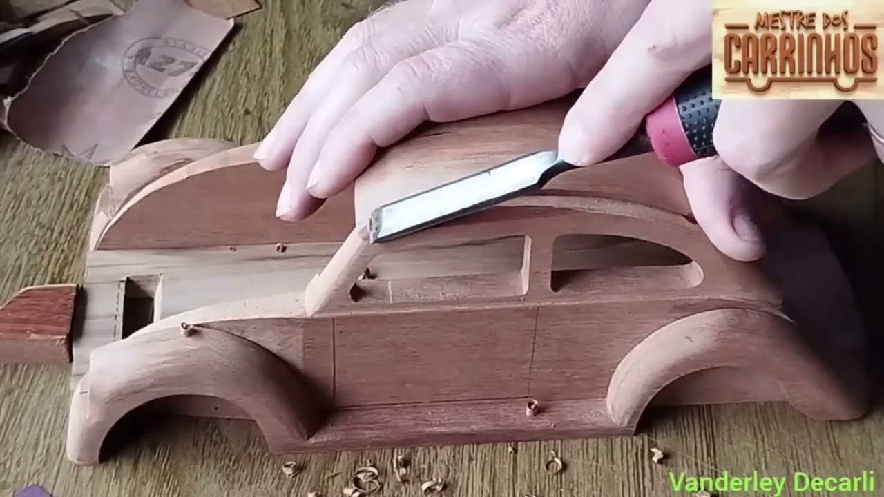 Como fazer um  VOLKSWAGEN fusca de madeira no passo a passo #DIY #woodworking