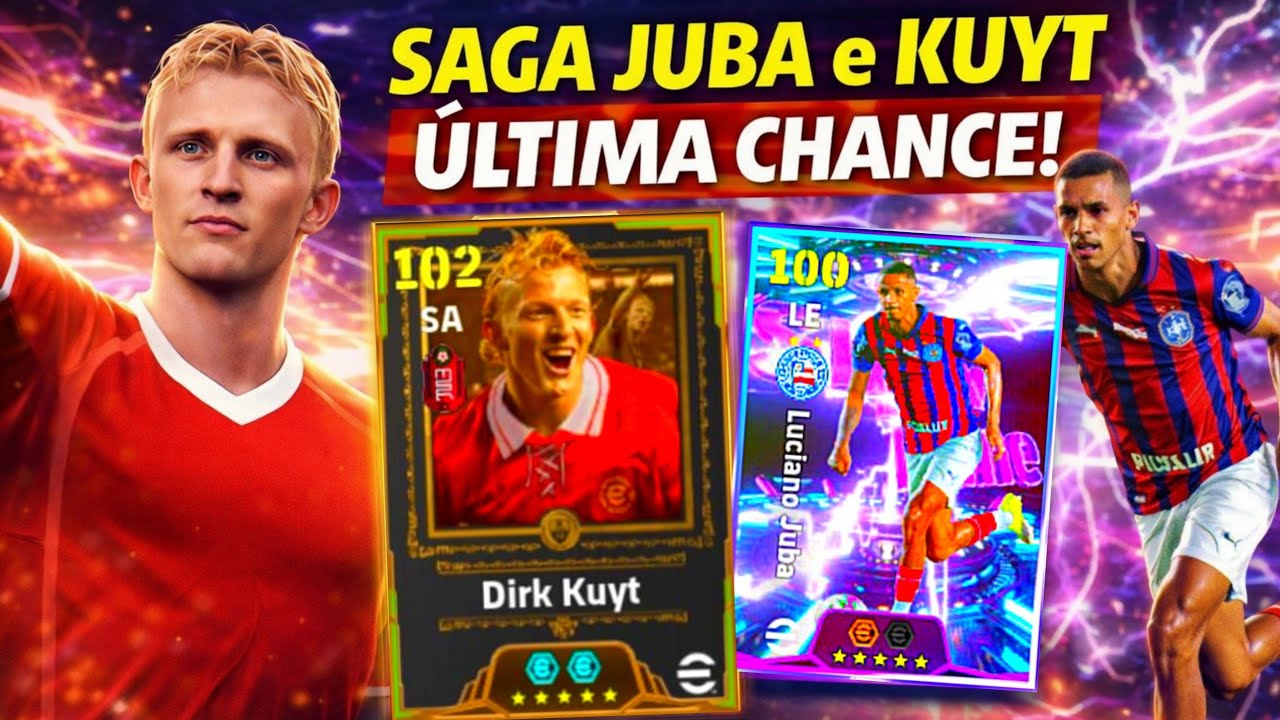 Saga JUBA e KUYT ÚLTIMA CHANCE de TIRAR no efootball 2026 mobile