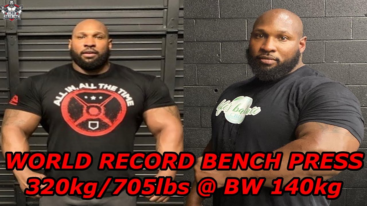 The 𝐋𝐈𝐆𝐇𝐓𝐄𝐒𝐓 𝐌𝐀𝐍 to Bench Press 320kg/705lbs - Johnnie Harris