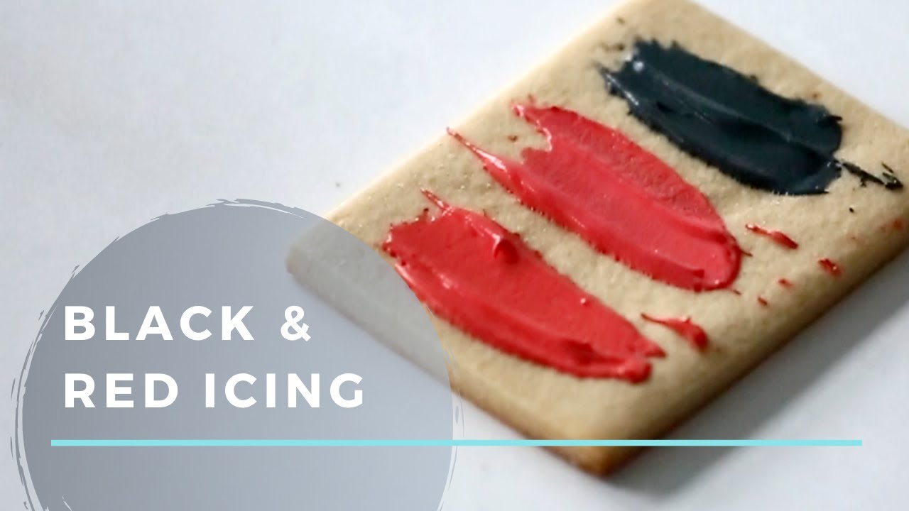 How to Make Red and Black Royal Icing Easily!