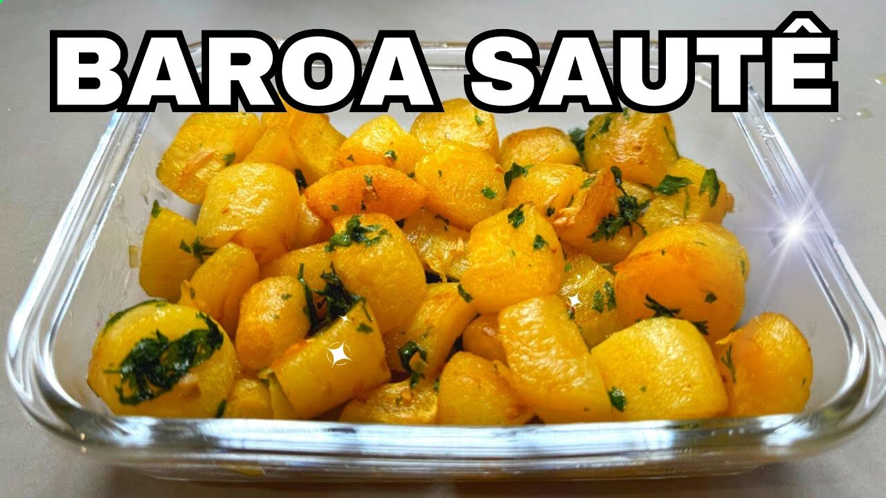 😋MANDIOQUINHA (BATATA BAROA OU CENOURA AMARELA) Saut&eacute;: RECEITA Simples e Deliciosa!