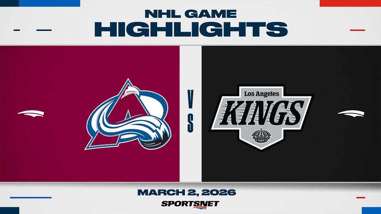 NHL Highlights | Avalanche vs. Kings - March 2, 2026