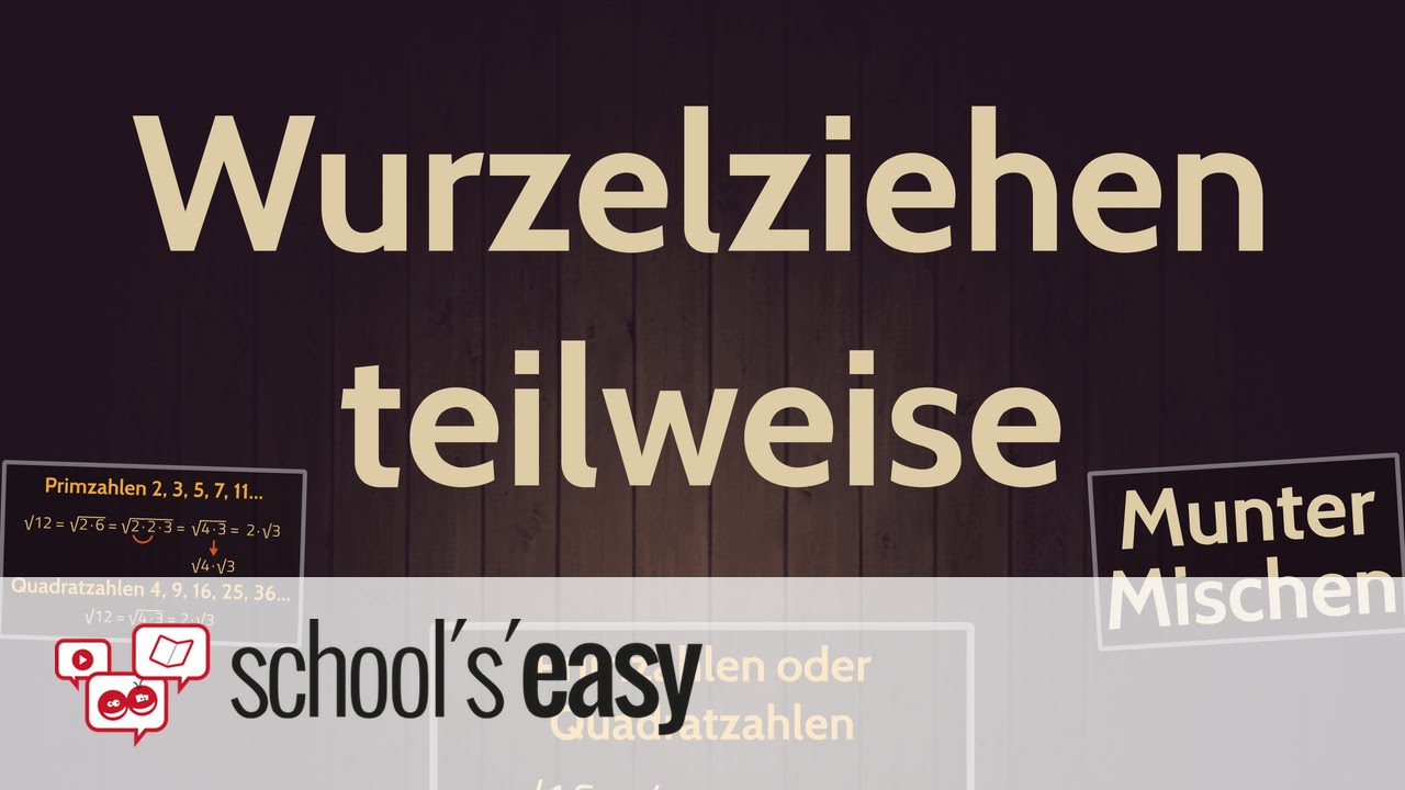 Wurzelziehen - Aber nur zum Teil!