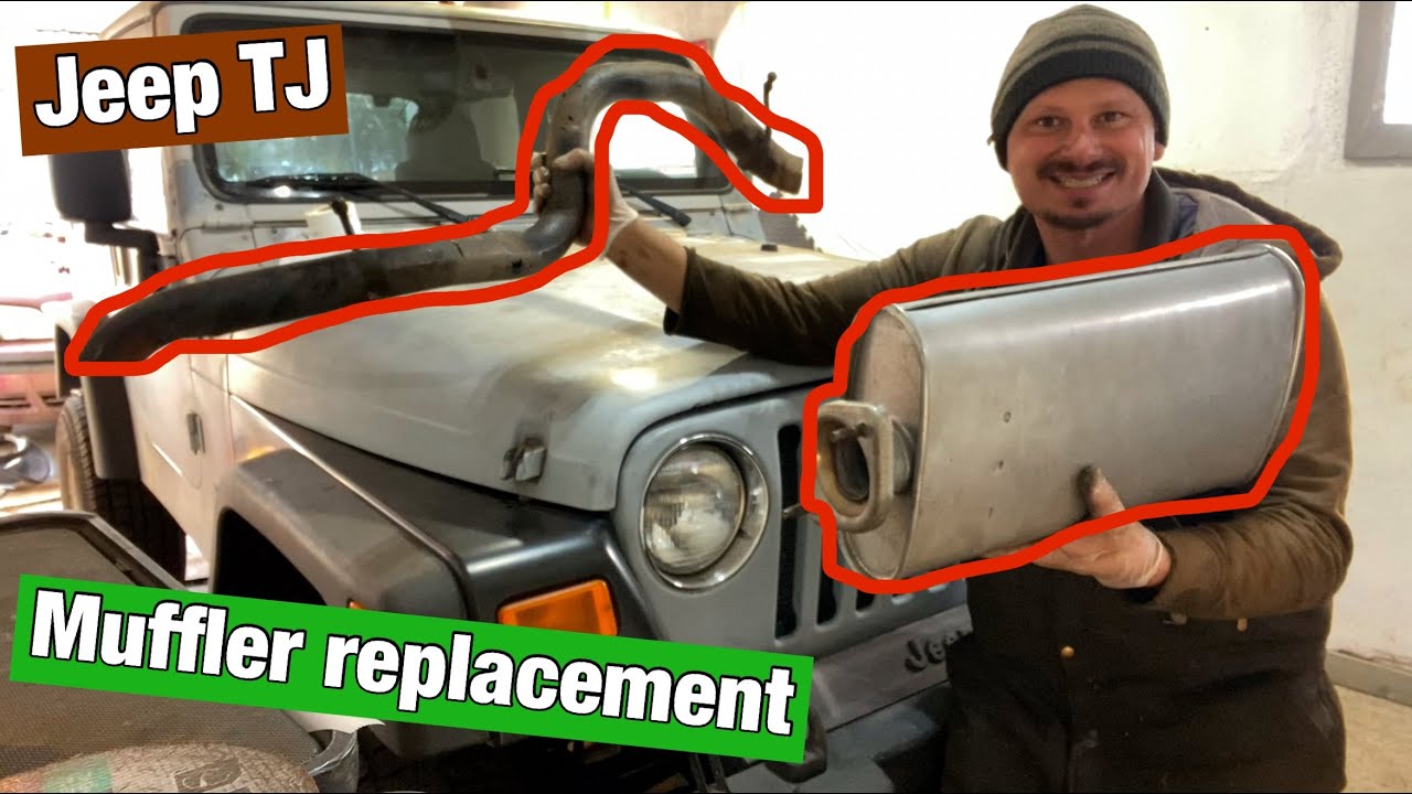 Jeep TJ muffler replacement.