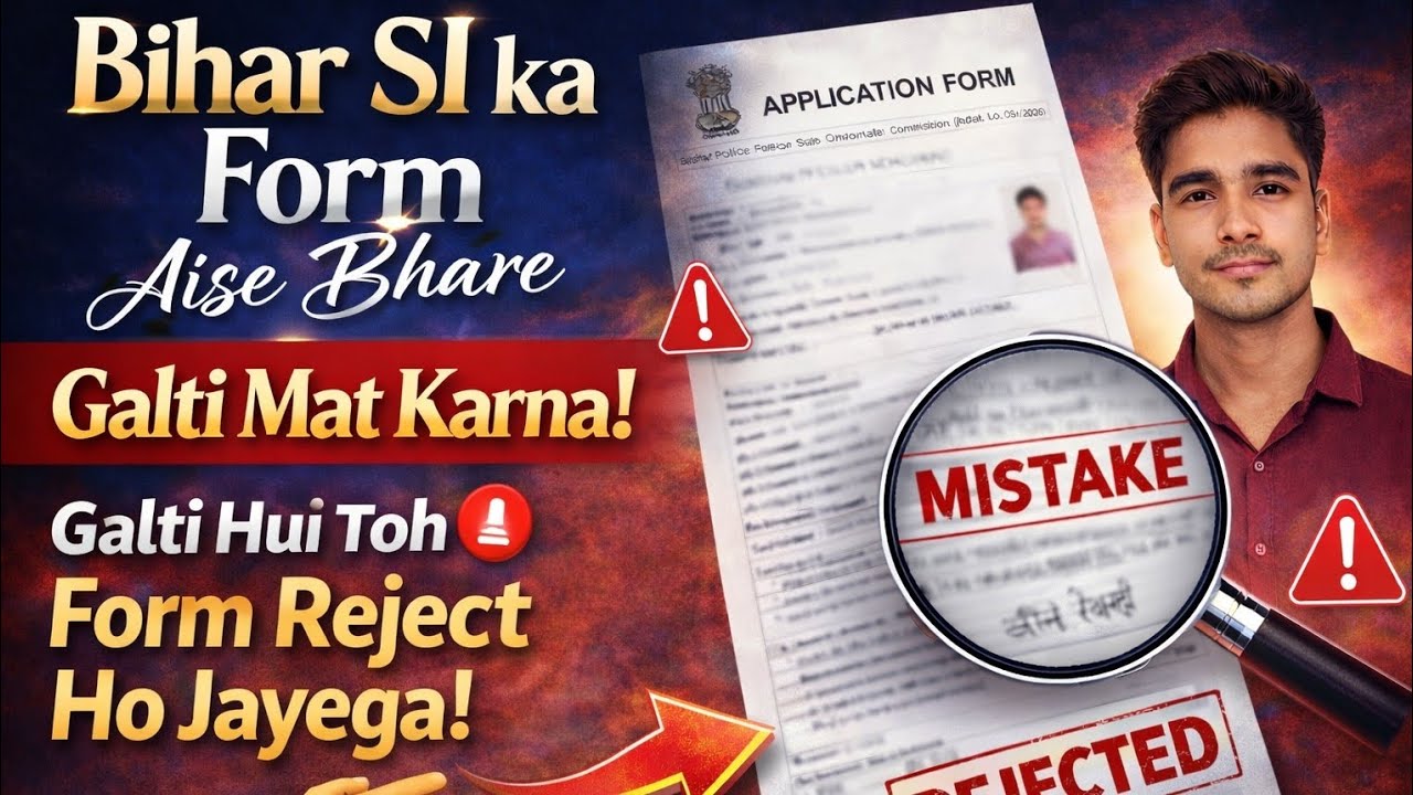 Bihar SI Form Kaise Bhare? Ek Mistake Aur Form Rejected | Complete Guide @LegendCSCPoint 
