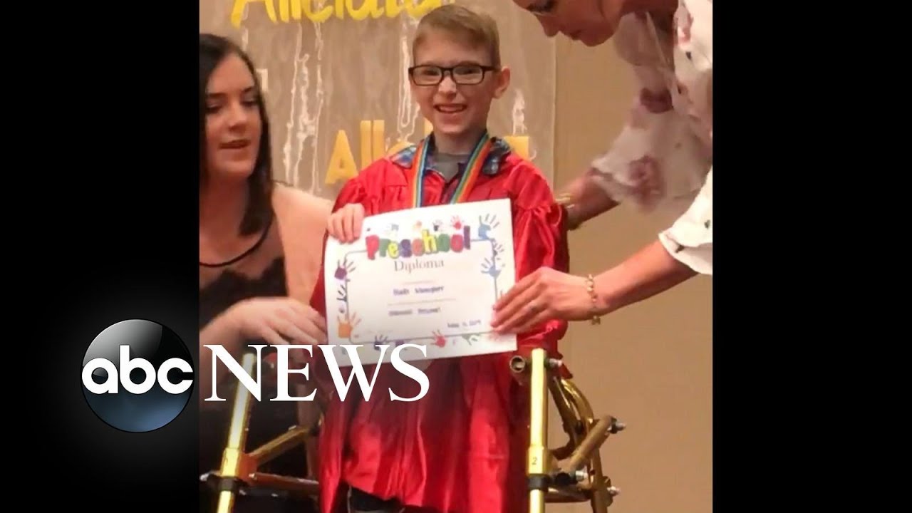 A 5-year-old struggling with hydrocephalus graduated pre-school after 20 surgeries