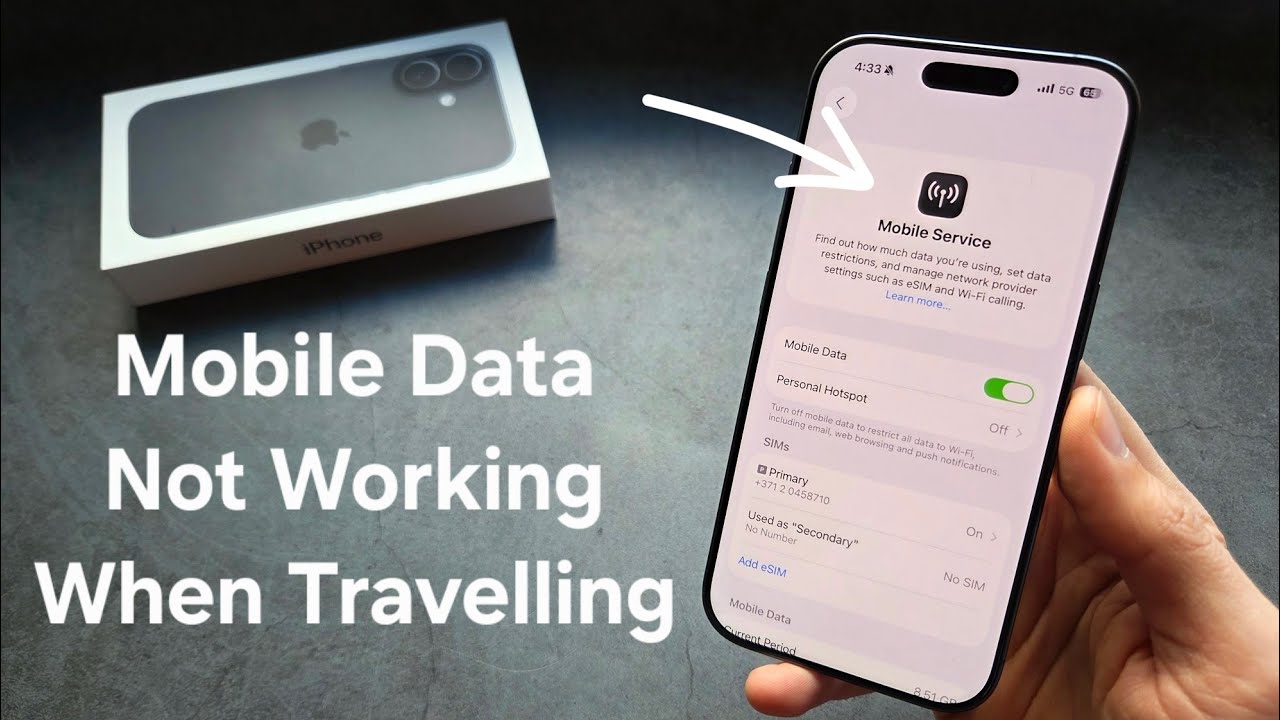 Любое исправление iPhone &mdash; Мобильные данные не работают во время путешествия за границу &mdash; Включит...