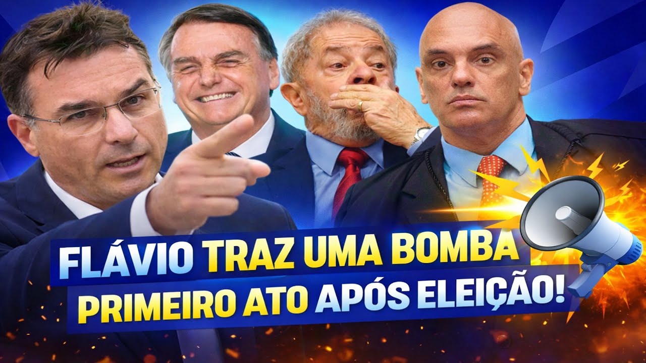 FLÁVIO ANUNCIA PRIMEIRO ATO APÓS EL31ÇÃO - B0MB4