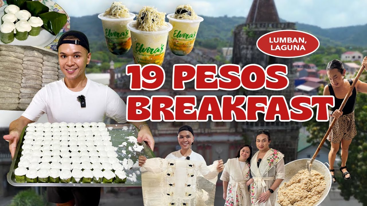 19 PESOS BREAKFAST, ₱30K BARONG TAGALOG, BEST HALO-HALO & ESPASOL, ATBP IN LUMBAN LAGUNA | Chef RV