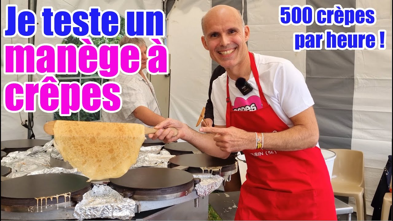 Je teste un manège à crêpes (500 crêpes par heure !)
