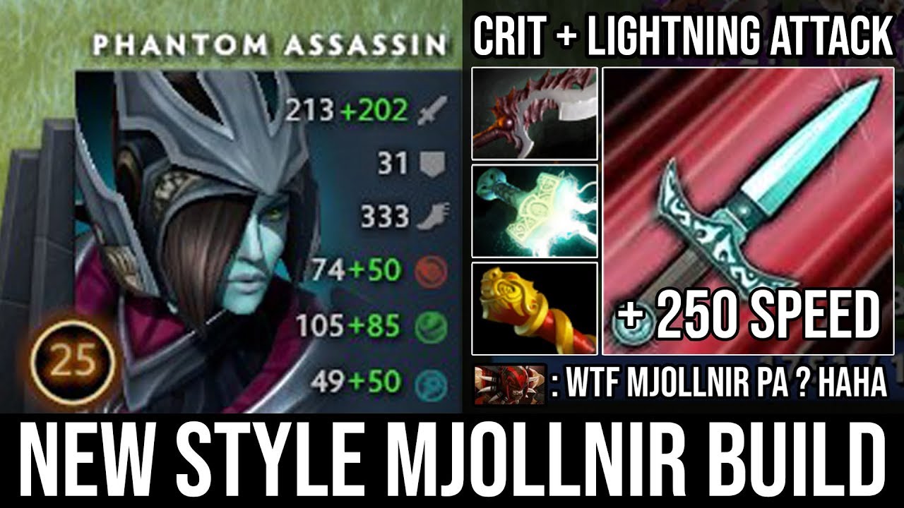 WTF Non-Stop Lightning & Crit with Mjollnir + 250 Attack Speed Ez Recovery From Feed to God DotA 2