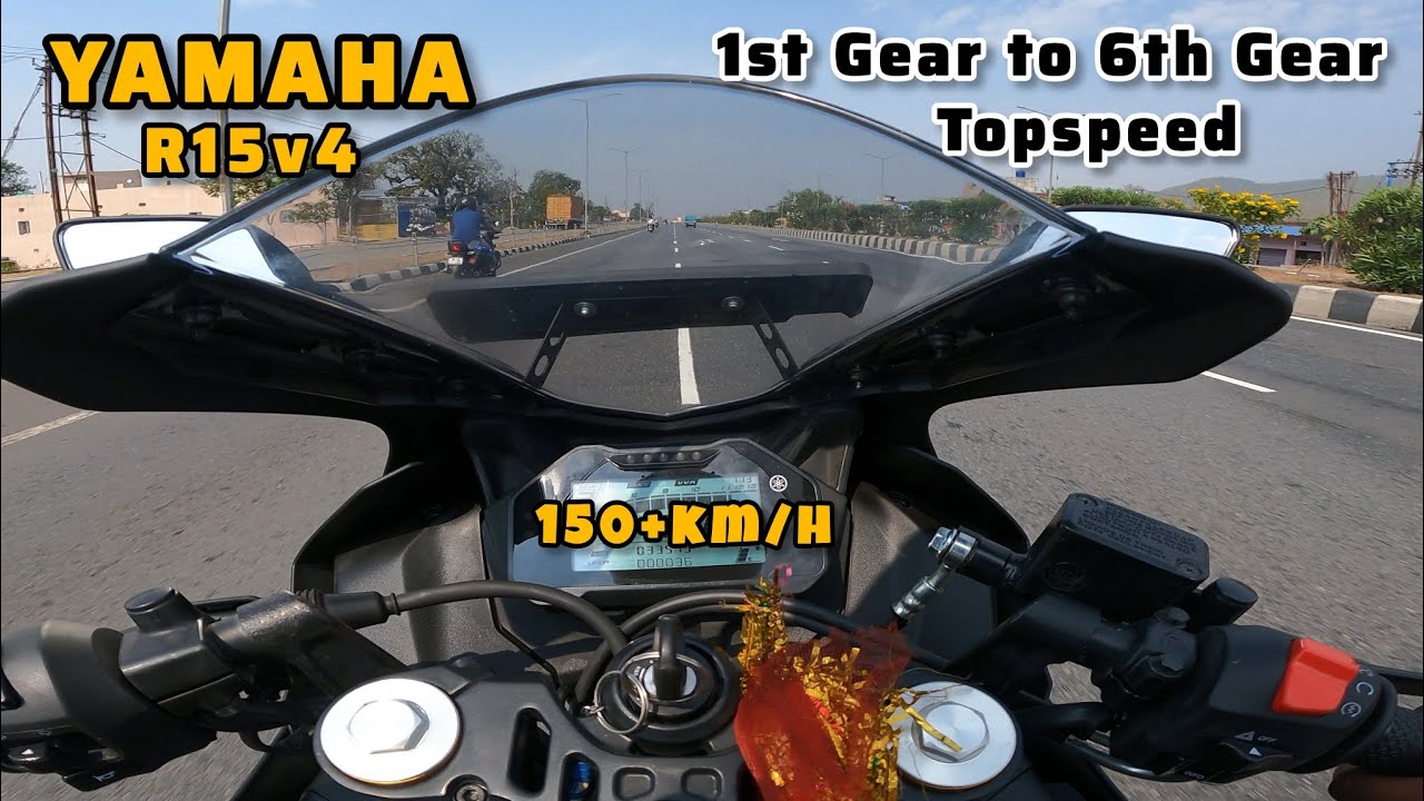 R15 V4 TOPSPEED RUN 1st gear to 6th gear 