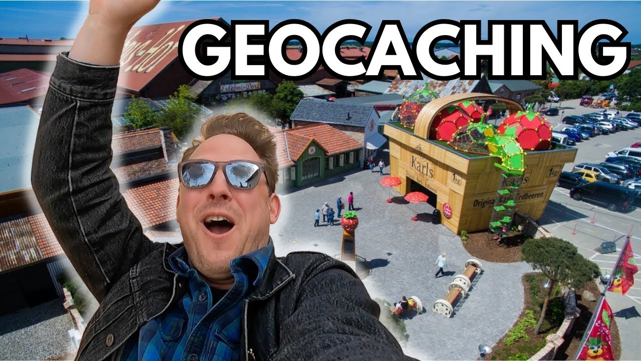 GEOCACHING IN AN AMUSEMENT PARK! (Karls Amusement Park Part 2 🍓)