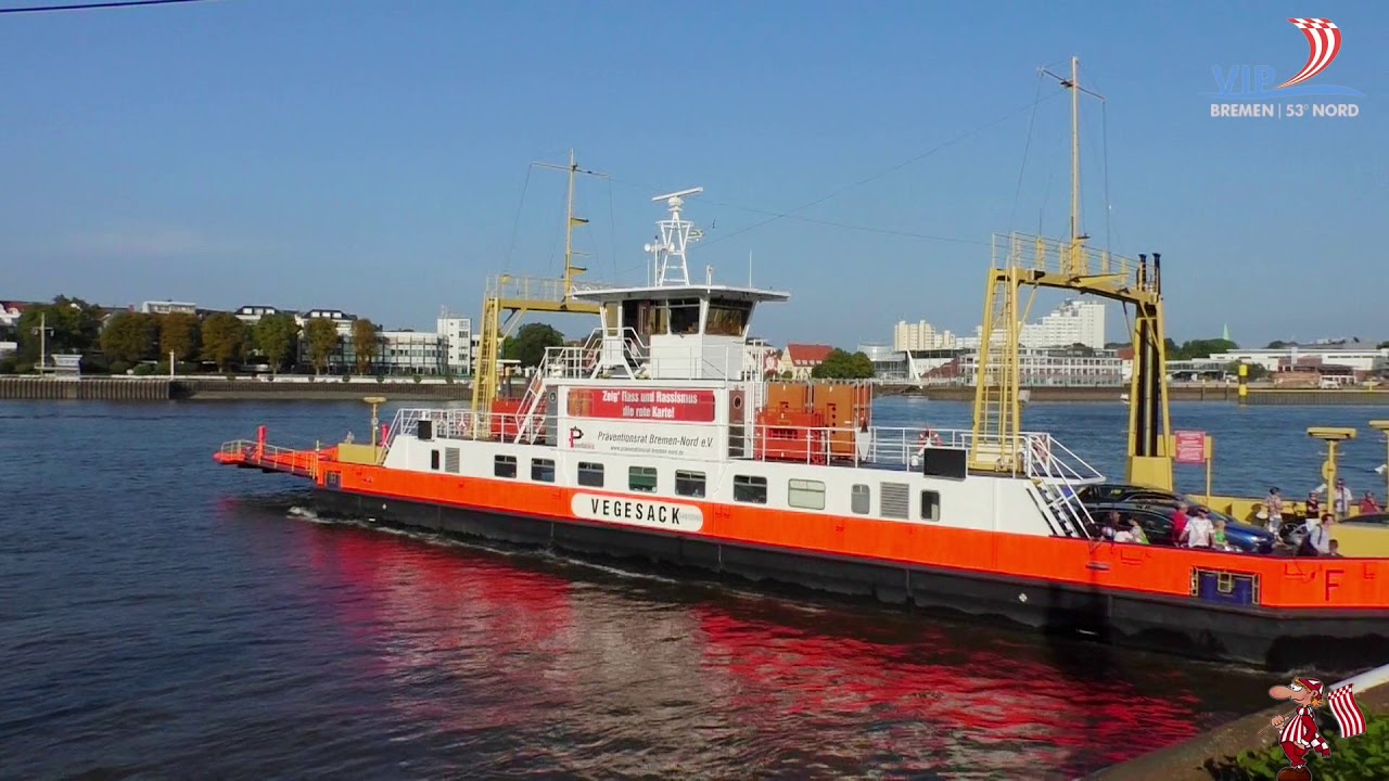 Mit der Fähre Lemwerder - Vegesack über die Weser | VIP-Bremen TV