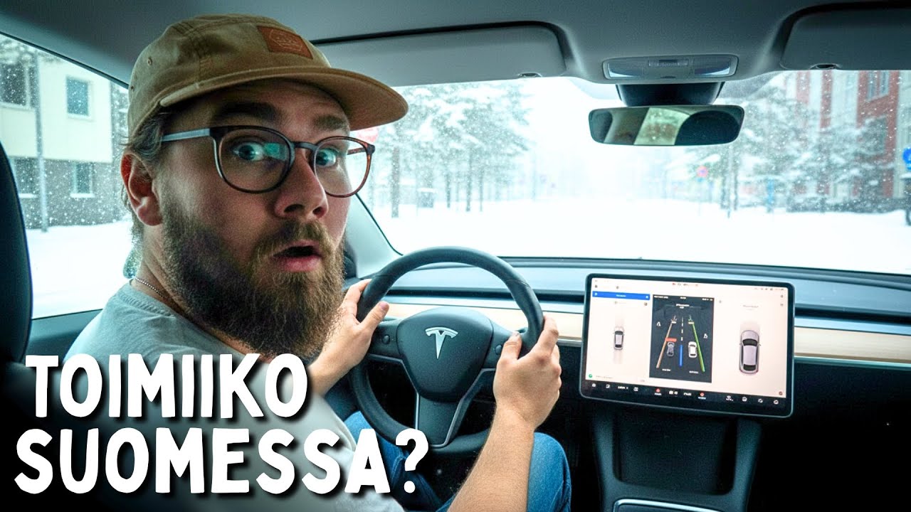Autonominen Tesla FSD (supervised) VIHDOIN Suomessa! 🇫🇮