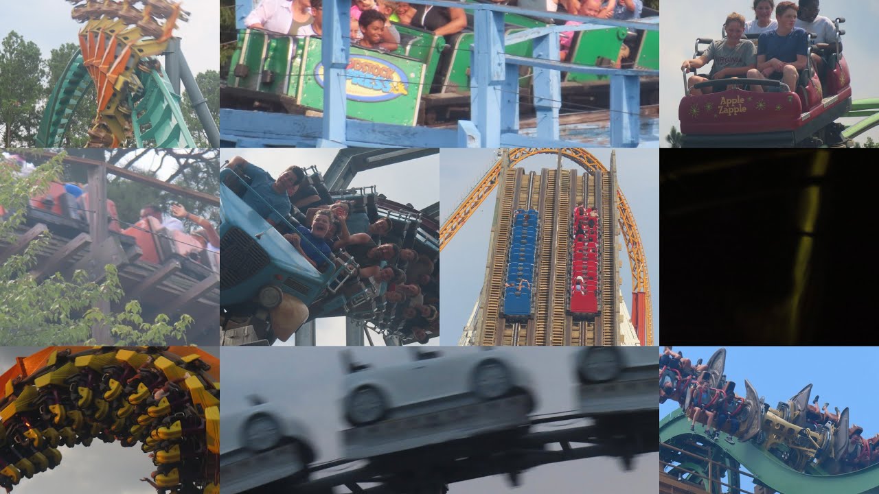 Kings Dominion 2025 Coaster Footage (No Copyright)