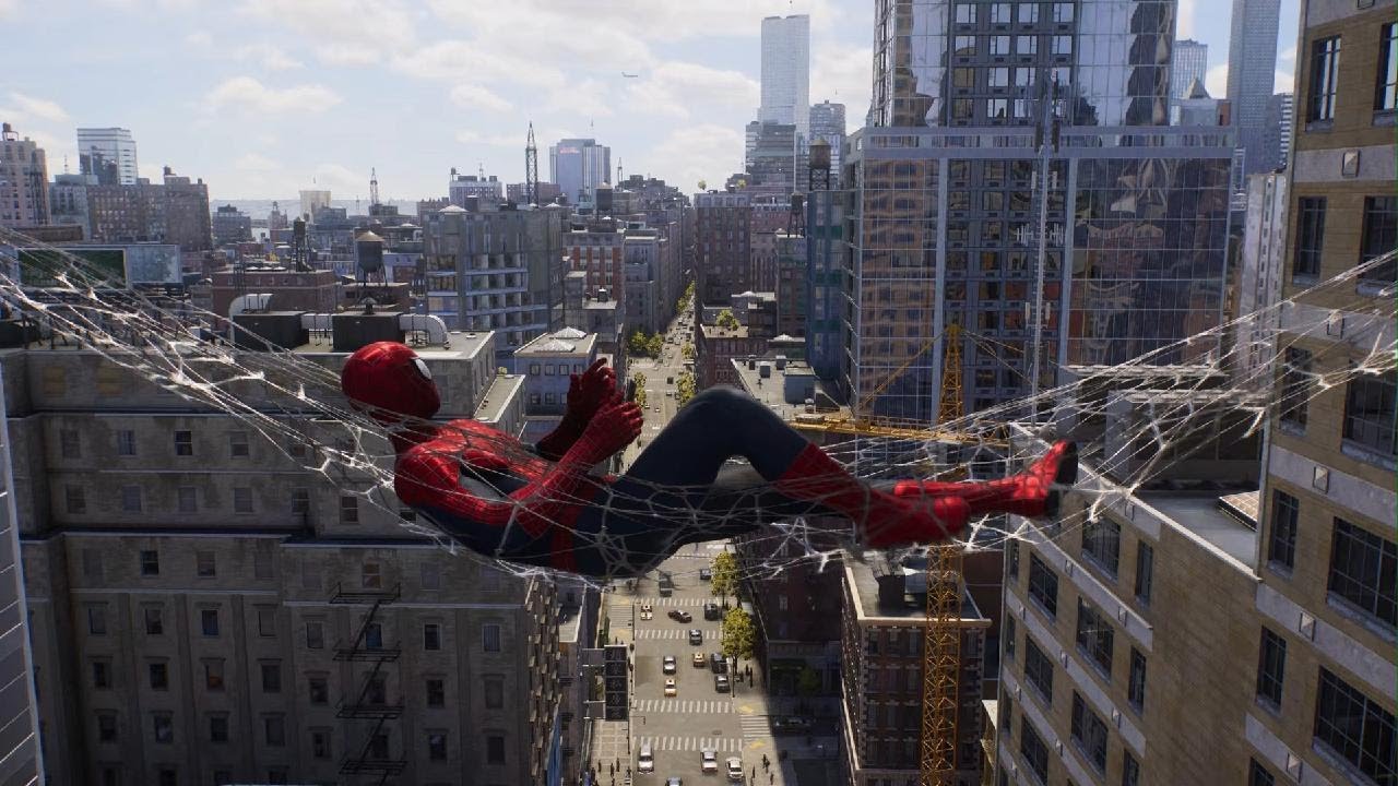 Marvel's Spider-Man 2 swinging