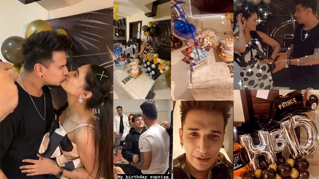 Prince Narula Astonished By Wife Yuvika's Magnificent Birthday Surprise On His 30th With All Friends
