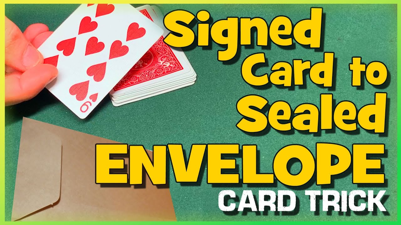 Signed Card In Sealed Envelope - Classic Magic Card Trick with Tutorial