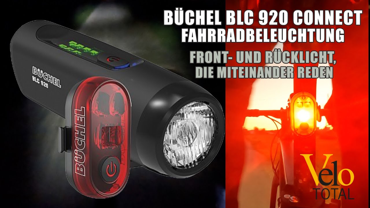 B&uuml;chel BLC 920 Connect &ndash; Fahrradbeleuchtung: Front- und R&uuml;cklicht, die miteinander reden.