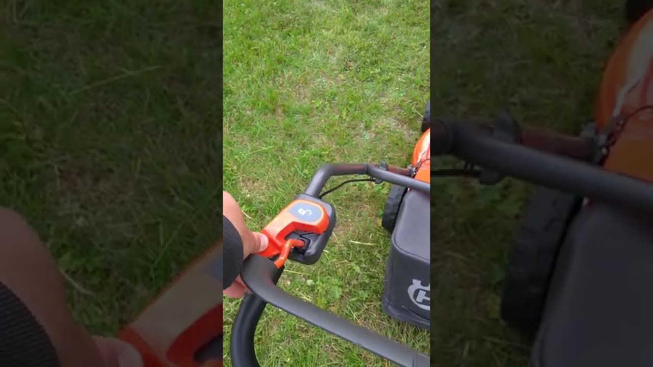 Testrun of electric mower Husqvarna LC137i