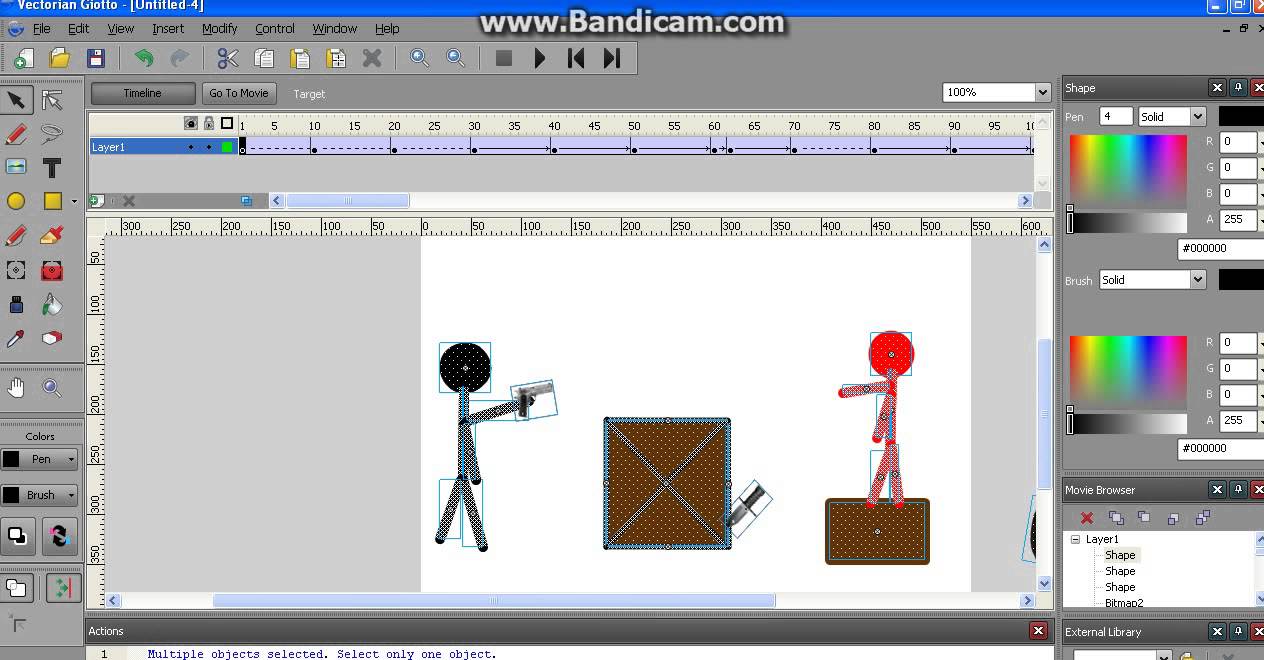 Vectorian Giotto guns animacija 3