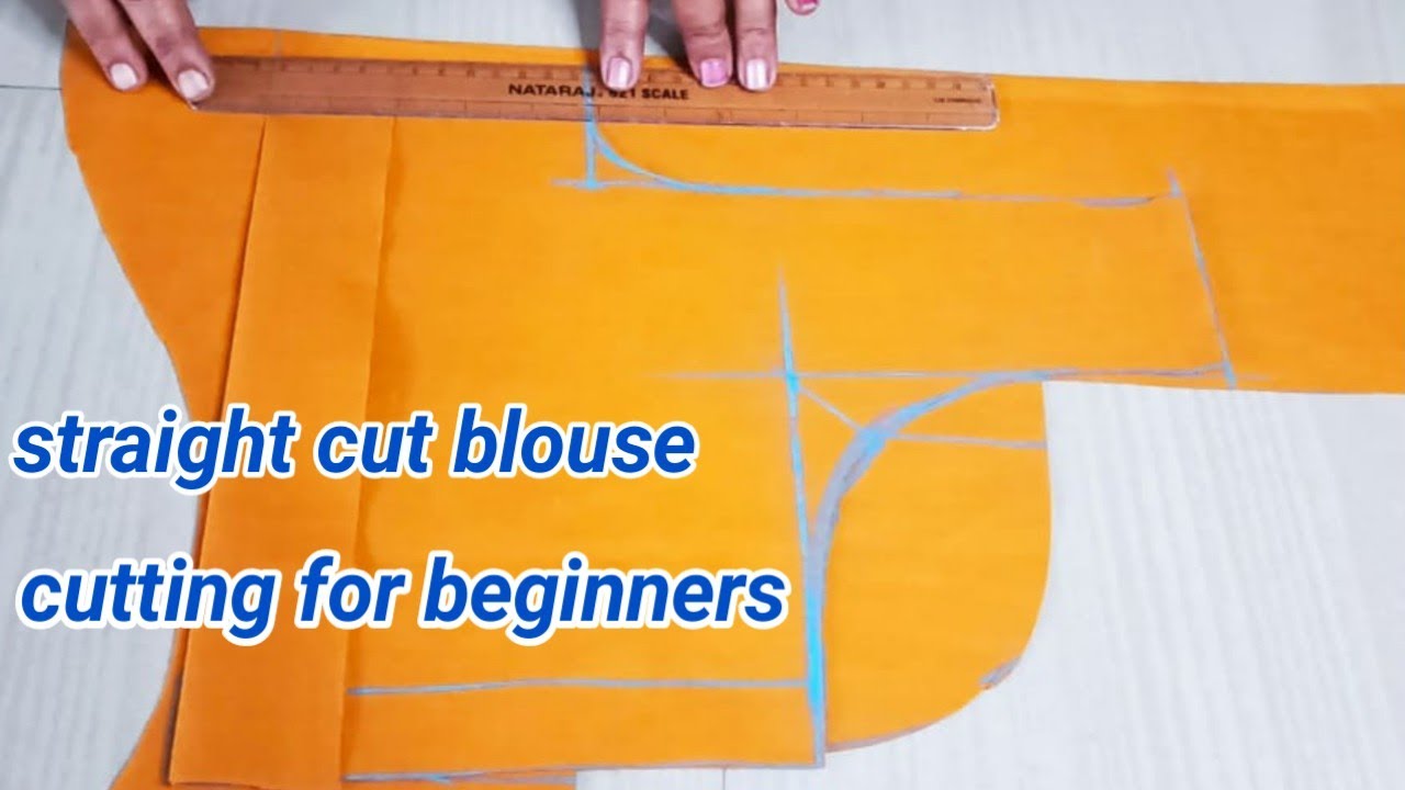 how to straight cut blouse cutting|| in telugu||కొత్తగా నేర్చుకునే వారికోసం step by step వివరంగా
