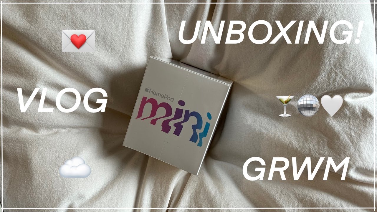 morning vlog, grwm & homepod mini unboxing