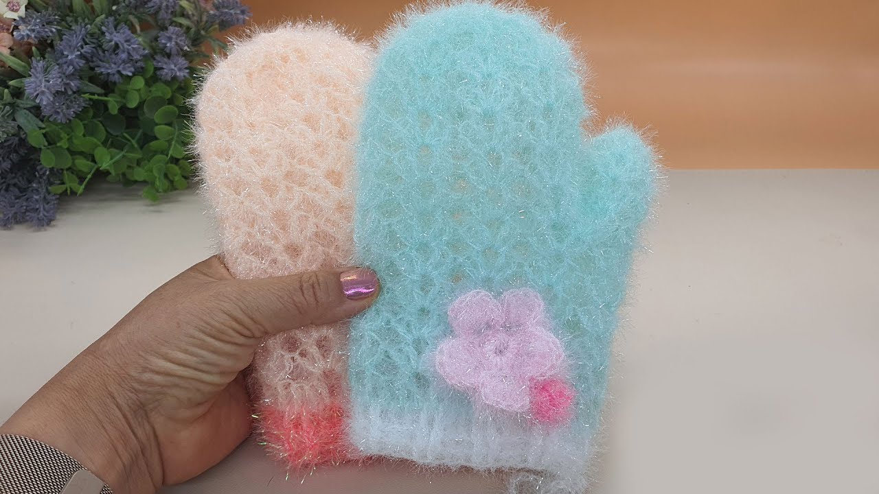 [수세미코바늘] 어른손 장갑 수세미 뜨기 crochet coaster / How to crochet gloves