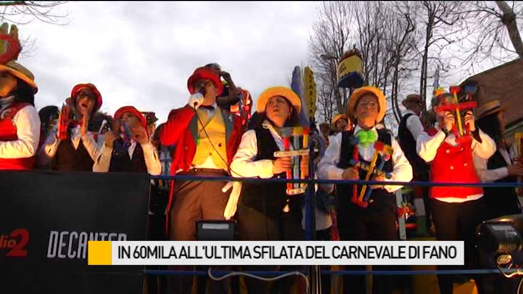 In 60mila all'ultima sfilata del Carnevale di Fano