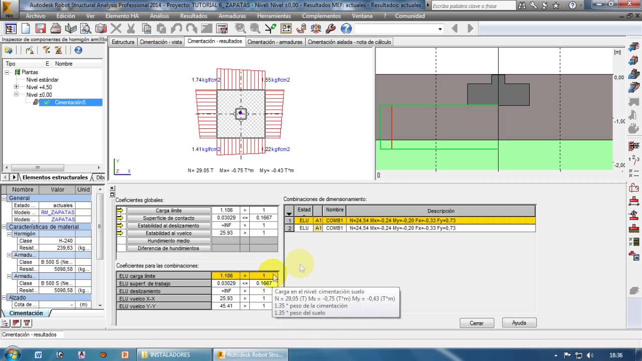 ROBOT STRUCTURAL 2014 CASTELLANO - TUTORIAL 6.- FUNDACIONES AISLADAS