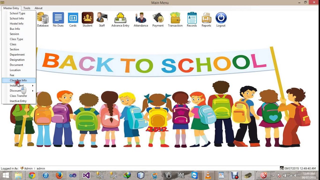 School Management System (VB.NET and Sql Server)(By Original Developer)