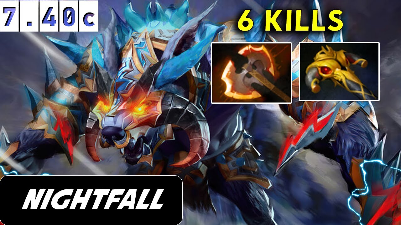 Nightfall Ursa 6 Kills - Dota 2 Patch 7.40c Pro player Full Gameplay