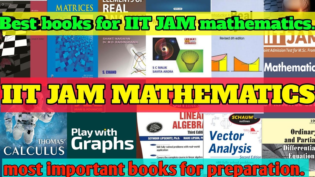 Best books for IIT JAM mathematics | IIT JAM 2021 | most important books📚📕